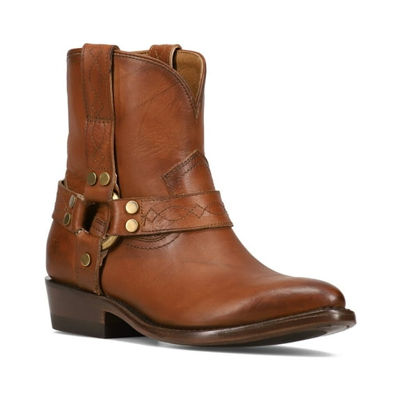 Frye Billy Harness Leather Bootie, 8, Brown