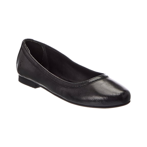 Frye Carson Leather Ballet Flat, 7, Black