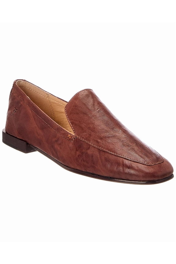 Claire Venetian Leather Loafer, 10, Brown