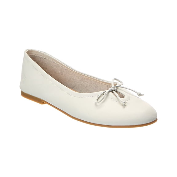 Frye Emma Leather Ballet Flat, 9, White