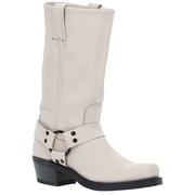 Frye Harness 12in Leather Boot, 6.5, White