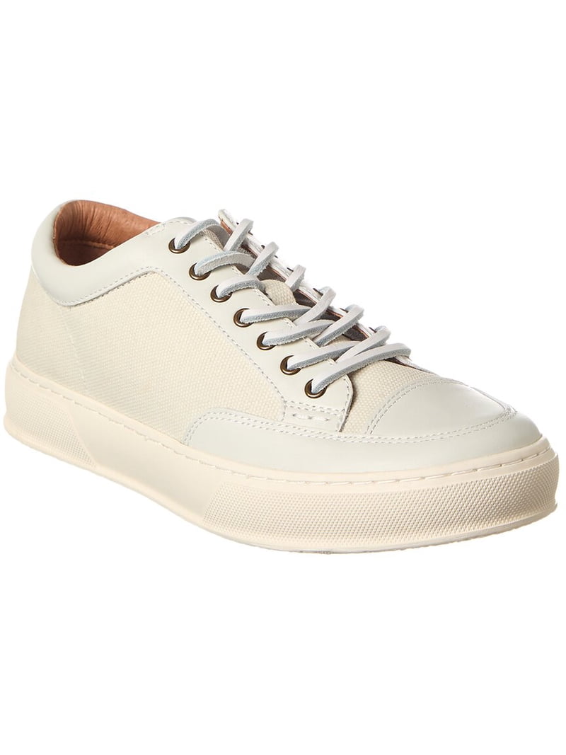 Frye Slip On Mens White Leather Casual Fashion Sneakers Size 8.5 Men main image 2