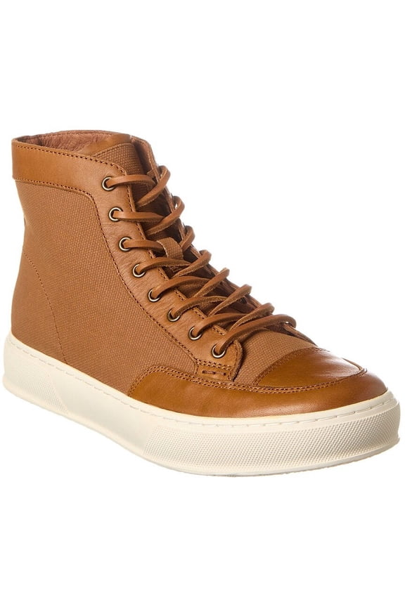 Hoyt Mid Lace Leather Sneaker, 11.5, Brown