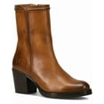 thumbnail image 1 of Frye Jean Short Inside Zip Leather Boot, 6.5, Brown, 1 of 3