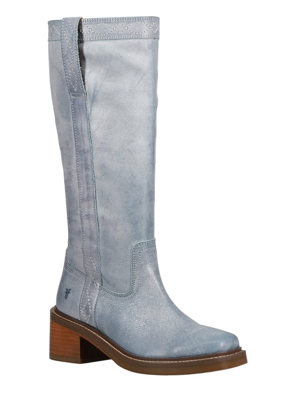 Kate Pull On Leather Boot, 9, Blue
