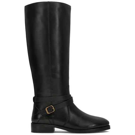 Frye Melissa Belted Leather Boot, 8.5, Black