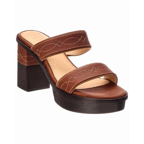 Frye Pipa Woodstock 2 Suede & Leather Sandal, 6.5, Tan