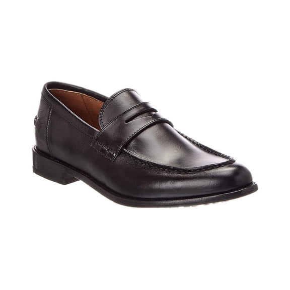 Frye Tyler Leather Penny Loafer, 12, Black