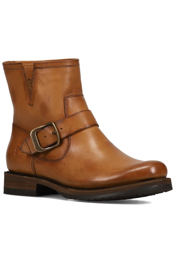 Veronica Flex Leather Bootie, 6, Brown