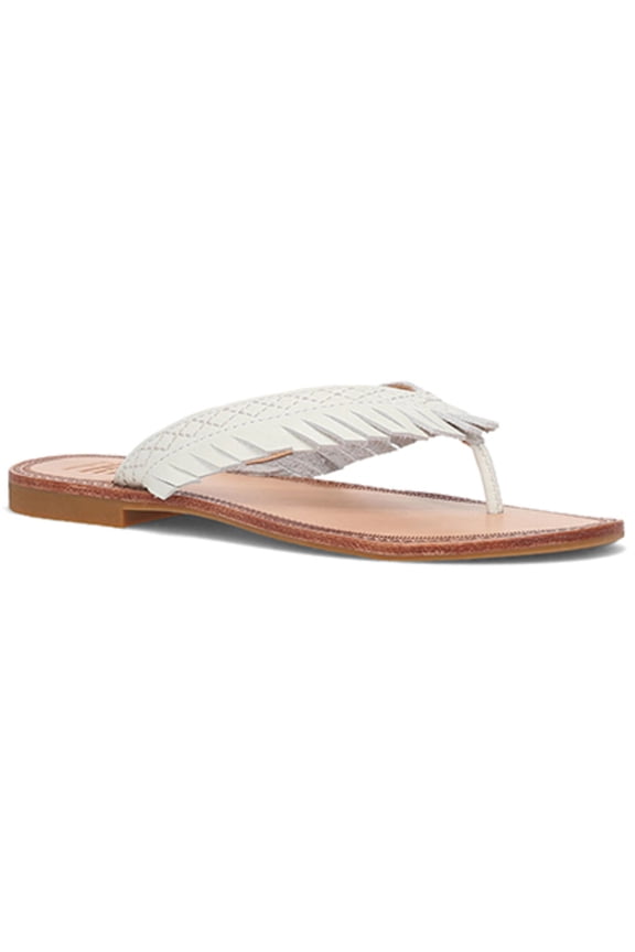 Women's Ava Fringe Sandals - FR40915-WHIT 7.5 M