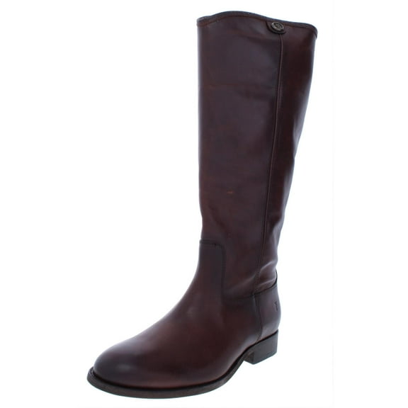 Frye Womens Melissa Button 2 Leather Knee-High Riding Boots