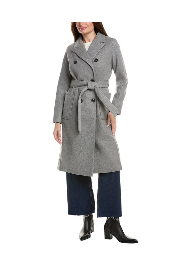womens Trench Coat, s, Gray