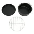 Fryer Accessories Stainless Steel Baking Cake Barrel Pizza Pan Grill