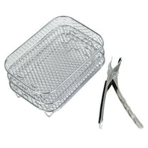 Fryer Basket Accessory for Air Fryer and Toaster Oven - Durable 304 Stainless Steel with Easy Clean Design, Perfect for French Fries and Roasting