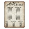 thumbnail image 1 of Fryer Conversion Chart Sticker, 8 x 6 inch Fryer Cooking Times Chart Sticker, Self-adhesive Cooking Time Temp Oven Sticker,Kitchen Unit Conversion Chart, Fryer Accessories, 1 of 9