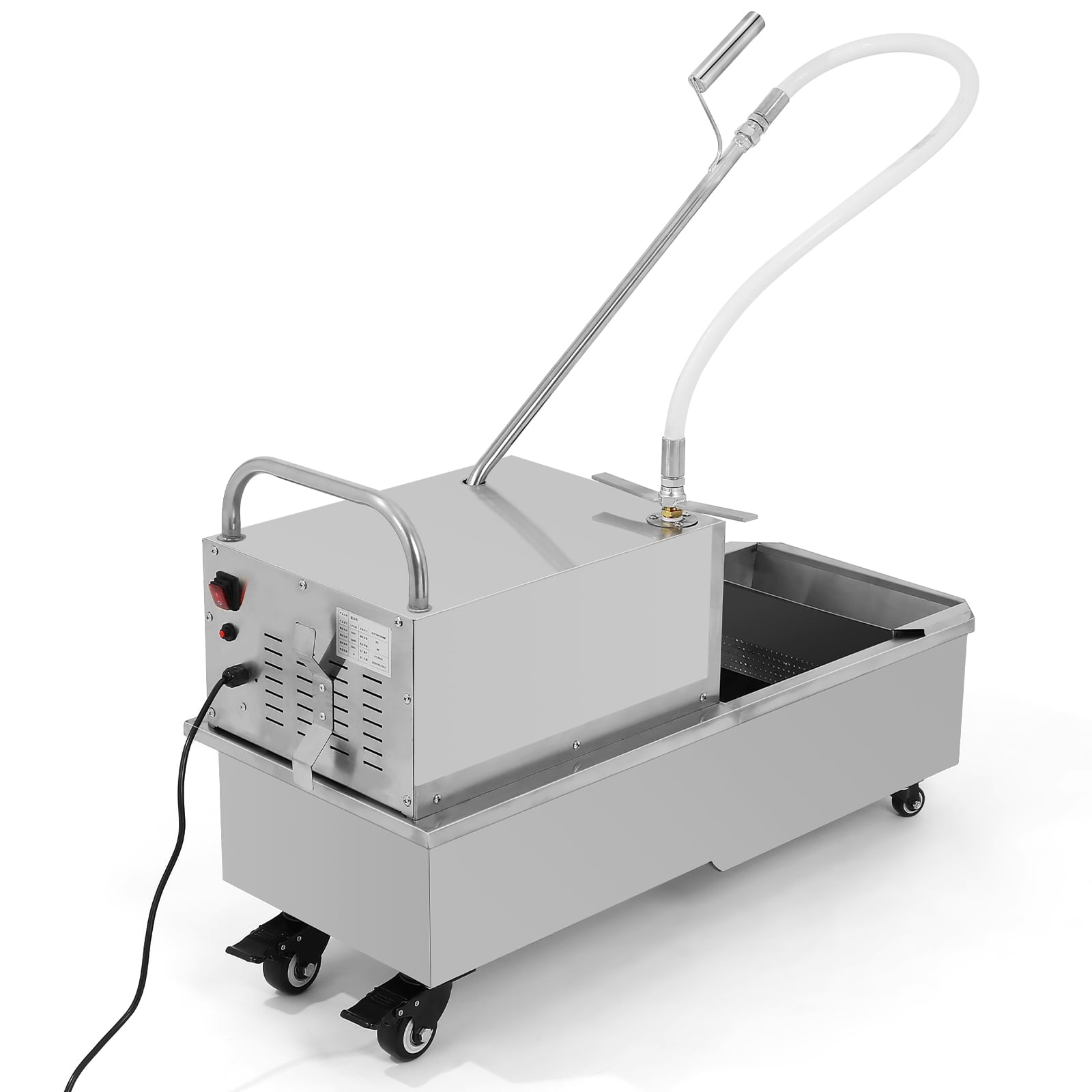 Oil Filtering Machine Fryer Filter Machine - 15.32Gal Mobile Fryer Oil Filter Machine ...