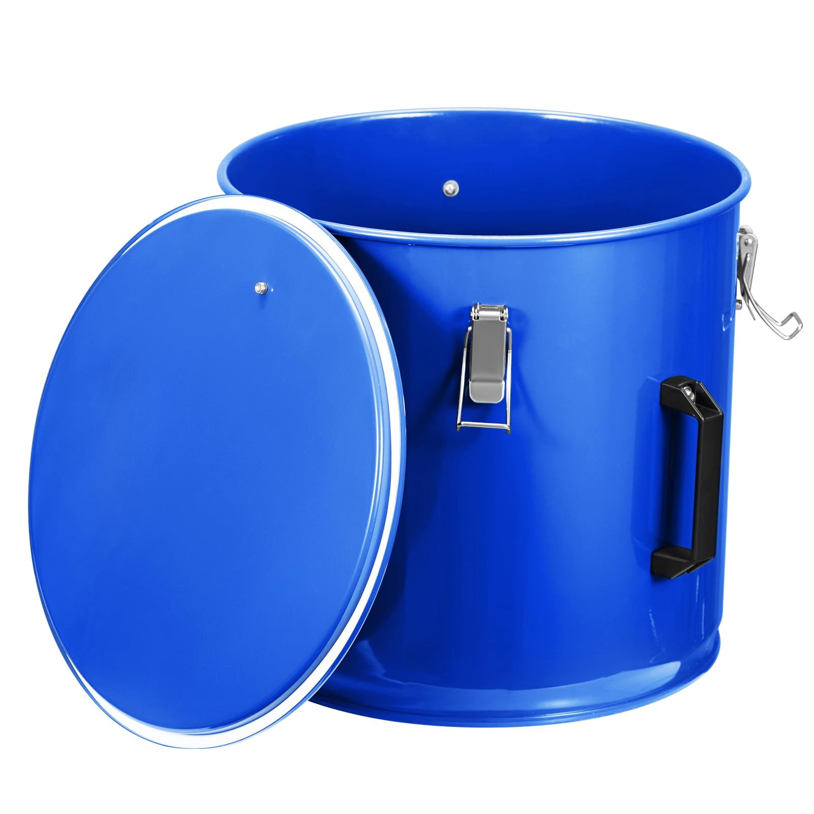 6 Gallon Fryer Grease Bucket With Lid & Filter Bag - Oil Disposal Container With Lock Clips & Handle For Restaurant Kitchen