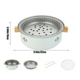 thumbnail image 1 of Fryer & Grill Combo,Round Outdoor Barbecue Grill Around Stove Cooking Tea Barbecue Charcoal Fire Grill Outdoor Fryer, 1 of 8