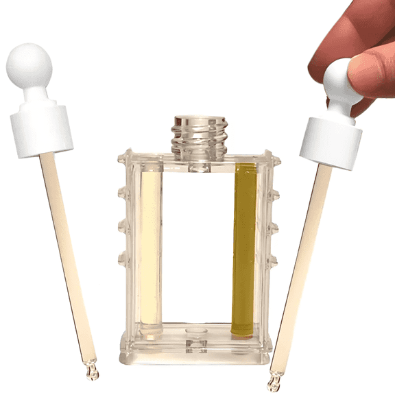 Fryer Oil Test Kit, Two Color Visual Guide With Glass Dropper, Food Service Clear Frying Oil Testing Monitoring & Replacement Indicator Home Fryer Tool