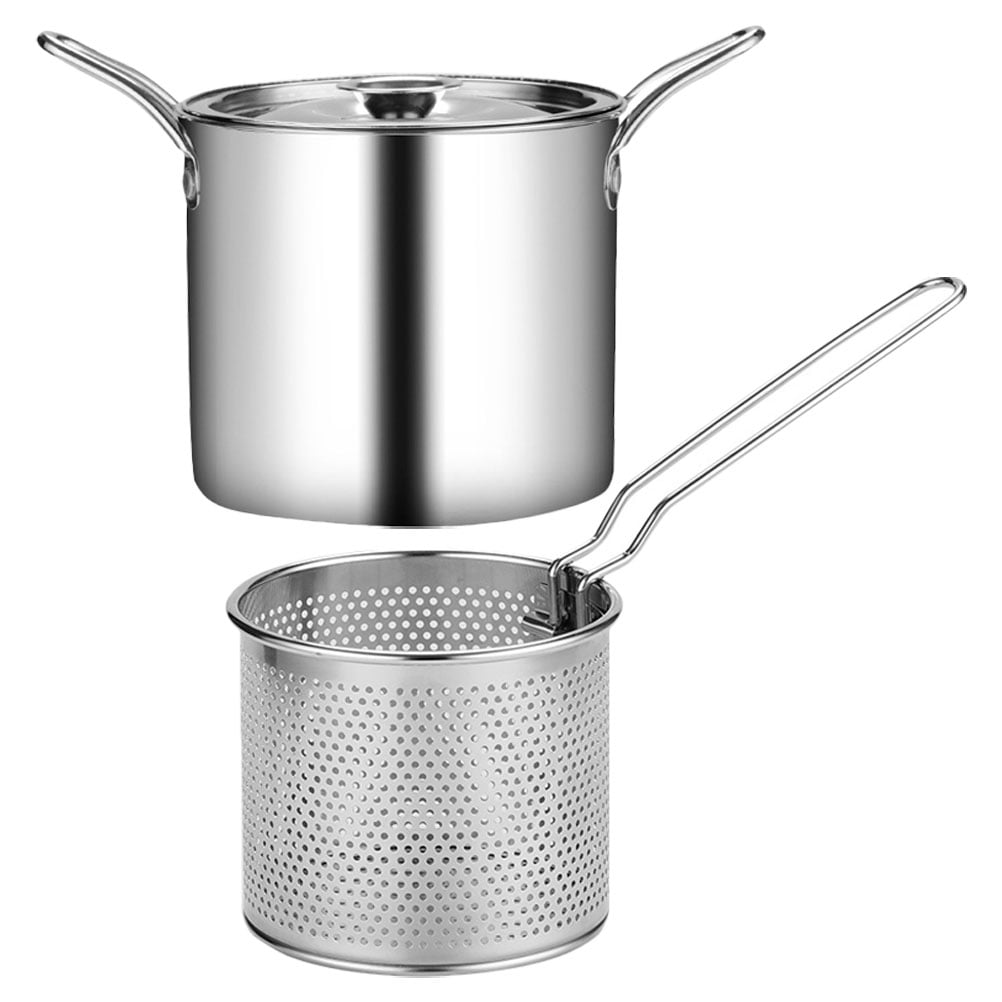 Fryer Pot With Basket Deep Pan Non Stick Cooking Utensils Chicken