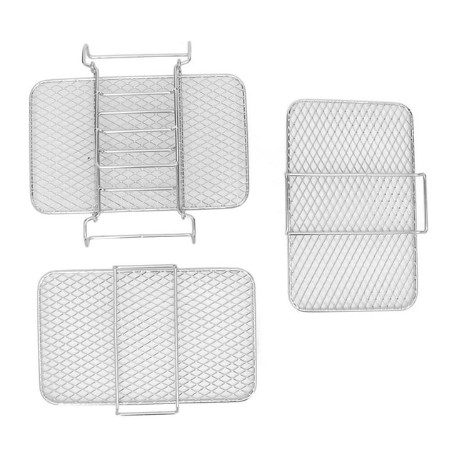 Fryer Racks Stainless Steel 3 Stackable Racks for Ninjia DZ201 DZ401 ...