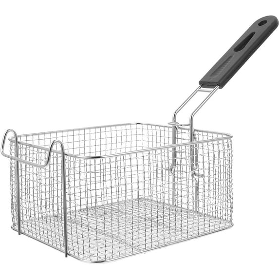 Frying Basket Metal Frying Basket with Handle Mesh Basket French Fries Basket Frying Basket
