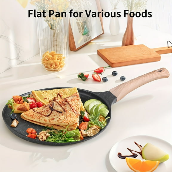 Frying Pan, Egg Pan, Pancake Pan, Egg Cakes Pan, 9.44 inch and 11.02 inch Crepe Maker Pan, Nonstick Crepe Pan, Nonstick Skillet, All Stovetops Compatible, Induction Safe, Oven and Dishwasher Safe
