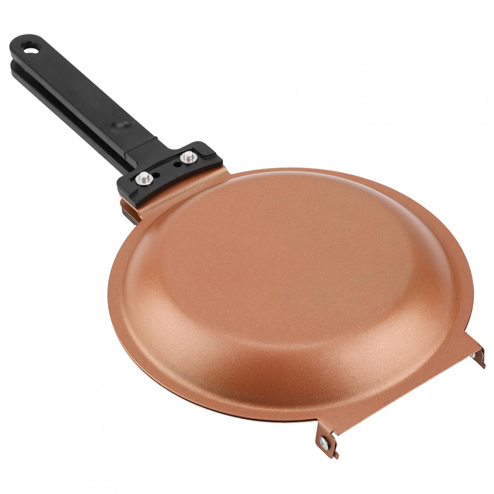 Double Sided Frying Pan Non-Stick Ceramic Flip Frying Pan Pancake Maker  Household Kitchen Cookware 6.5X7.6 inch New