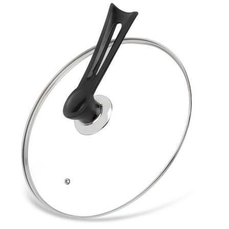 Frying Pan Lid for 11 inch Cookware, DIIG Tempered Glass Replacement Glass Pan Cover for 11 inches Cookware, Skillets, Stainless Steel Pans &Pots, Upstanding Handle, 28cm