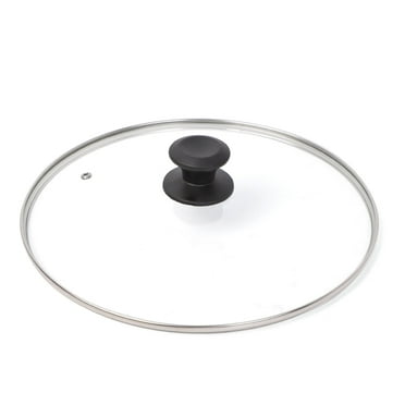 Frying Pan and Pot Lid for 10 inch Cookware, DIIG Stainless Steel Tempered Glass Replacement Cover Top for 10 inches Cookware, Skillets, Stainless Steel Pans &Pots, 26cm