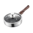 thumbnail image 1 of Frying Pan Saute Pan Round Skillet Stainless Steel Nonstick Surface Removable Handle for Home Kitchen Cooking, 1 of 9