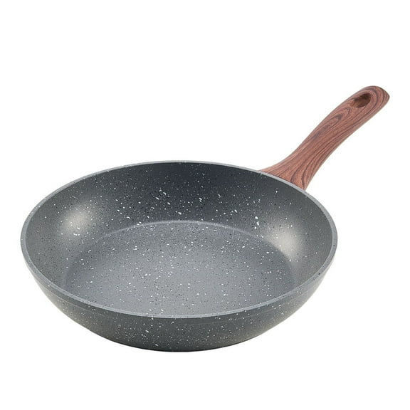 Frying Pan Set 3 Piece - Nonstick Aluminum Skillets 9.5 11 12 Inch - Pre-Seasoned Cookware - Grey Kitchen Pans