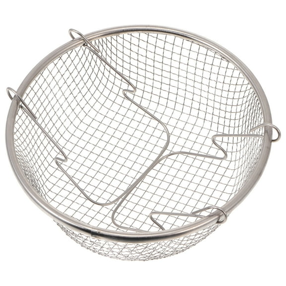 1Pc Frying Basket for Food Kitchen Stainless Steel Fry Basket Silver
