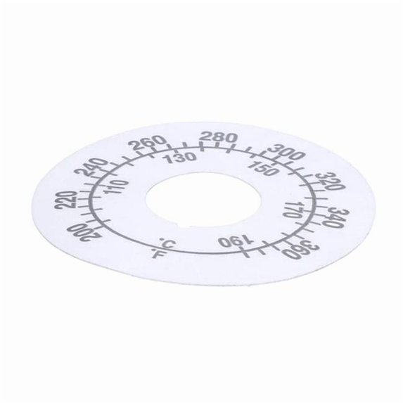 Frymaster 8022198 Genuine OEM Label - Thermostat Dial, 200-360F-110-190C
