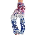 thumbnail image 1 of FrzhBrz 4th of July Pajama Pants Women Soft Wide Leg Loose Pj Bottoms Stretch Pj Pants Drawstring 250th Anniversary Sleepwear Bottoms Lounge, 1 of 6