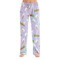 thumbnail image 1 of FrzhBrz Easter Pajama Pants Women Cute Bunny Pj Bottoms Cute Easter Graphic Comfy Wide Leg Drawstring Pajama Lounge Pants, 1 of 6