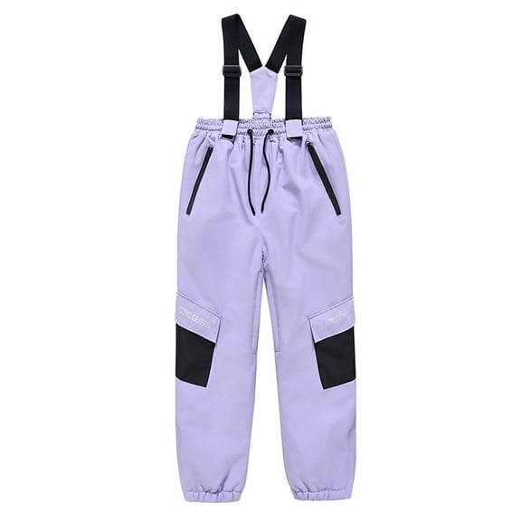 FrzhBrz Girls Boys' Classic Snow Bib Ski Pant Winter Snowsuit Snow Pants