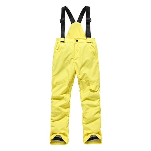 FrzhBrz Girls Boys Kids Unisex Insulated Snow Ski Pants Winter Water-Resistant Windproof Outdoor