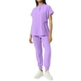 thumbnail image 1 of FrzhBrz Scrub Sets for Woman Comfort Fit Womens Scrubs V Neck Top and Joggers Pants Anti-Wrinkle Athletic Pocketed Nurse Workwear, 1 of 5