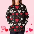 thumbnail image 1 of FrzhBrz Valentines Day Womens Scrub Jacket Long Sleeve Button Down Cute Print Valentine's Day Holiday Nurse Working Uniforms, 1 of 5