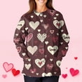 thumbnail image 1 of FrzhBrz Valentines Day Womens Scrub Jacket Long Sleeve Button Down Cute Print Valentine's Day Holiday Nurse Working Uniforms, 1 of 5