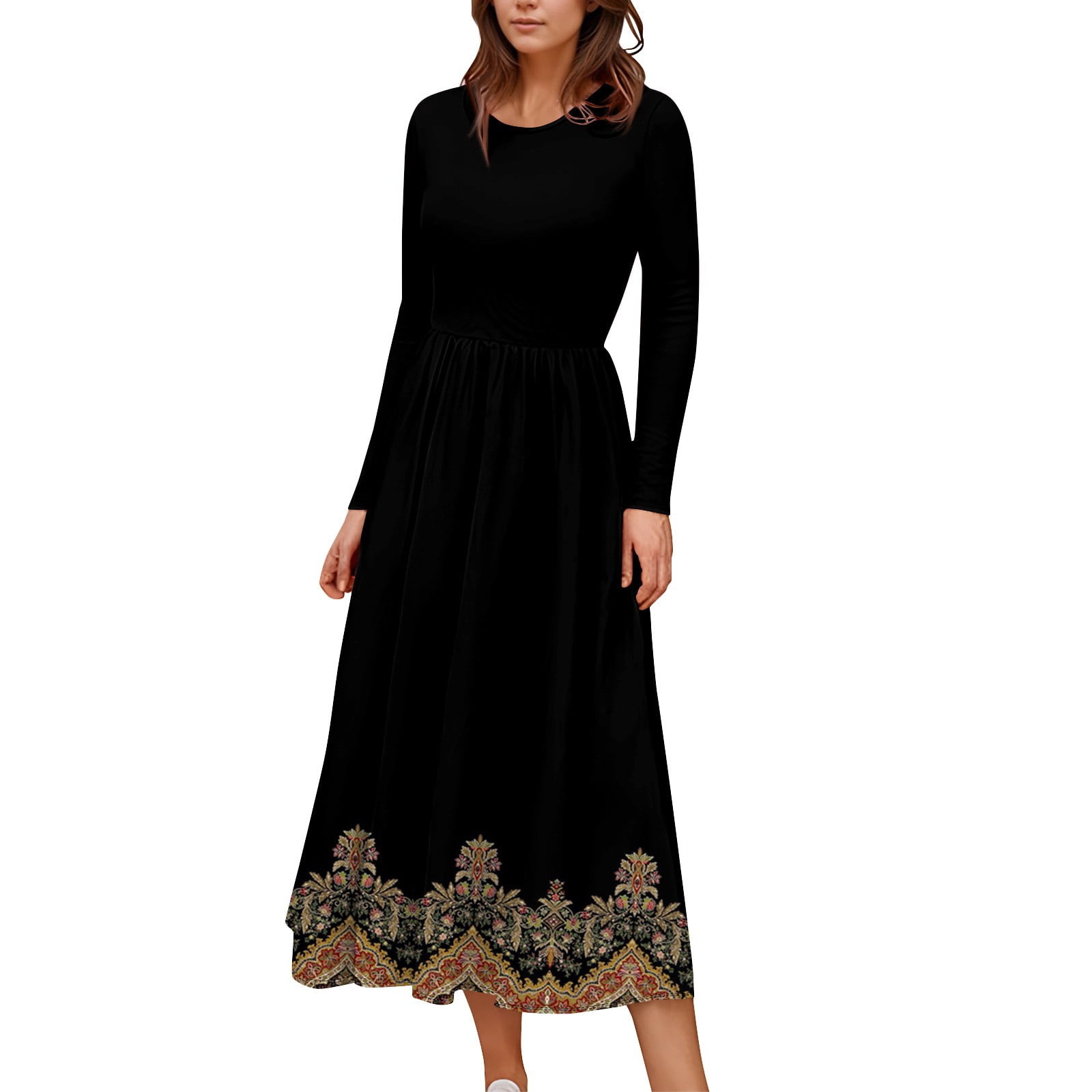 Printed Long Maxi Dress Stylish Summer Casual