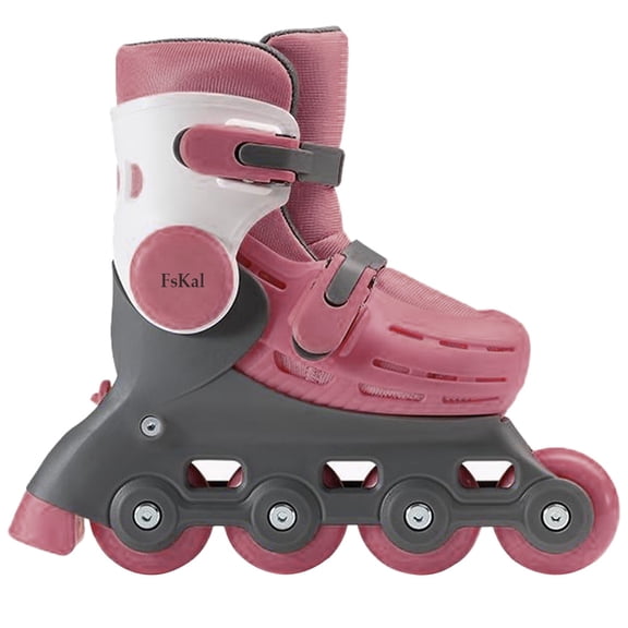 FsKal Roller-skates, Children Adjustable Inline Skates Safe Durable Roller