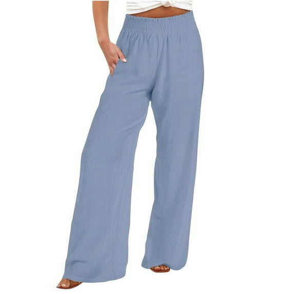 Fsahion Plus Size Casual Sweatpants for Womens High Waist Loose Wide Leg Pants High Waist Straight Pants Casual Pants Up to 65% off!