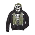 thumbnail image 1 of Fsd Boy's Costume Hoodie Jacket Skeleton Soldier Black 4, 1 of 1
