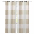 thumbnail image 1 of Fsddascl Beige Plaid Blackout Curtains for Bedroom/Living Room, Thermal Insulated Kitchen Curtains, Spring Summer Farmhouse Buffalo Checkered Grommet Darkening Window Treatment Drapes 52"x72"x2, 1 of 8