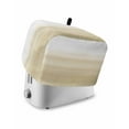 thumbnail image 1 of Fsddascl Beige White Stripes Toaster Cover 4 Slice, Large Kitchen Appliance Covers, Farmhouse Modern Gradient Lines Toaster Oven Cover with Loop, Bread Machine Cover Polyester Dust Cover Protection, 1 of 5