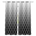 thumbnail image 1 of Fsddascl Black Ombre Stripe Blackout Curtains for Bedroom/Living Room, Thermal Insulated Kitchen Curtains, Modern Abstract Art Gradient Striped Grommet Darkening Window Treatment Drapes 52"x72"x2, 1 of 6