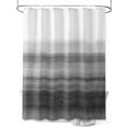 thumbnail image 1 of Fsddascl Black White Ombre Shower Curtain Set - Long 72" x 84" Bathtub Curtain with 12 Hooks, Vintage Minimalism Abstract Stripes Waterproof Fabric Stall Shower Curtains for Bathroom/Bathtub, 1 of 6