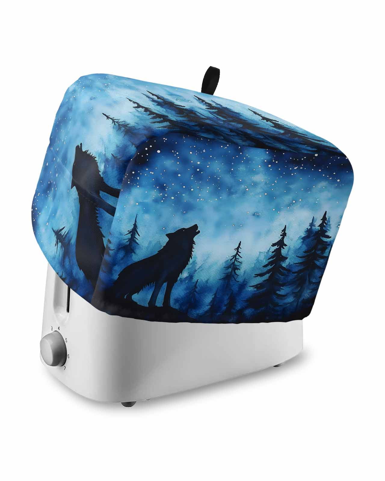 Fsddascl Black Wolf Night Toaster Cover 4 Slice, Large Kitchen ...